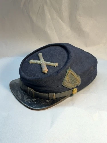 Civil War Irish Brigade Artillery Kepi Hat Cap with Crossed Cannon Insignia