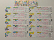 RAR!! Komplettsatz Beipackzettel DIE HAPPY DINOS ITALIEN 1996