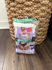 Hanes Breathable Cotton Tagless Bikinis 6-Pack Size 5/S PP42WB New