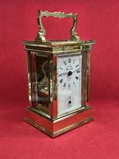 Luxury L Epée French Carriage Clock with Alarm | Serviced 1979 Inscribed | 1.1kg