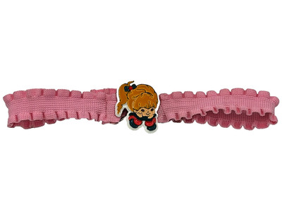 Rare Vintage Rainbow Brite Belt Pink Kids Elastic Belt