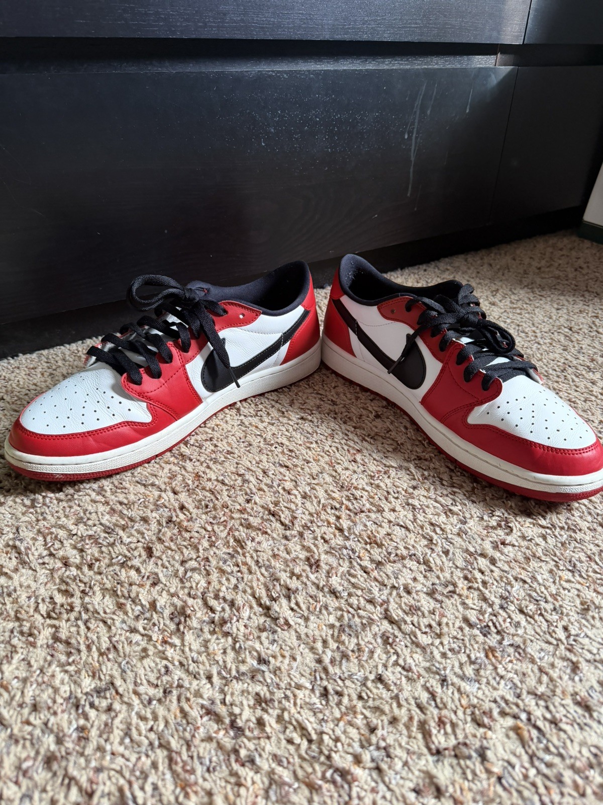 Size 12 - Air Jordan 1 Retro OG 2016 Low Chicago 705329-600