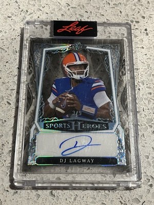DJ Lagway Auto 2025 Leaf Sports Heroes Acetate Bronze #BA-DJL /9 Florida Gators