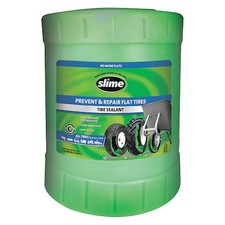 Slime Sdsb-5g Tire Sealant Liquid 5 Gal Bucket Green