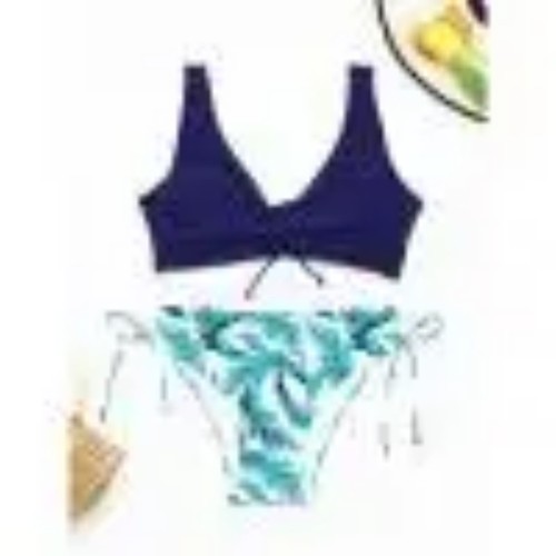 Sexy Bikini Set Women Biquini Swimwear V-Neck Push Up Two Pieces Swimsuit - Picture 8 of 11