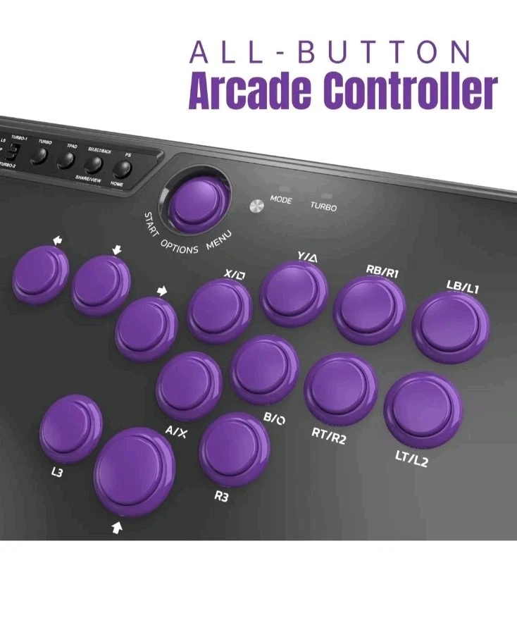 MAYFLASH F500 FLAT All Button Arcade Controller for PlayStation, PC, Xbox - Image 3 of 4