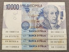 10000 LIRE VOLTA SERIE SOSTITUTIVA XH 1997 BB