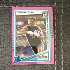 Panini 2025 Donruss Optic Arian Smith Rated Rookie Pink Prizm #386 New York Jets