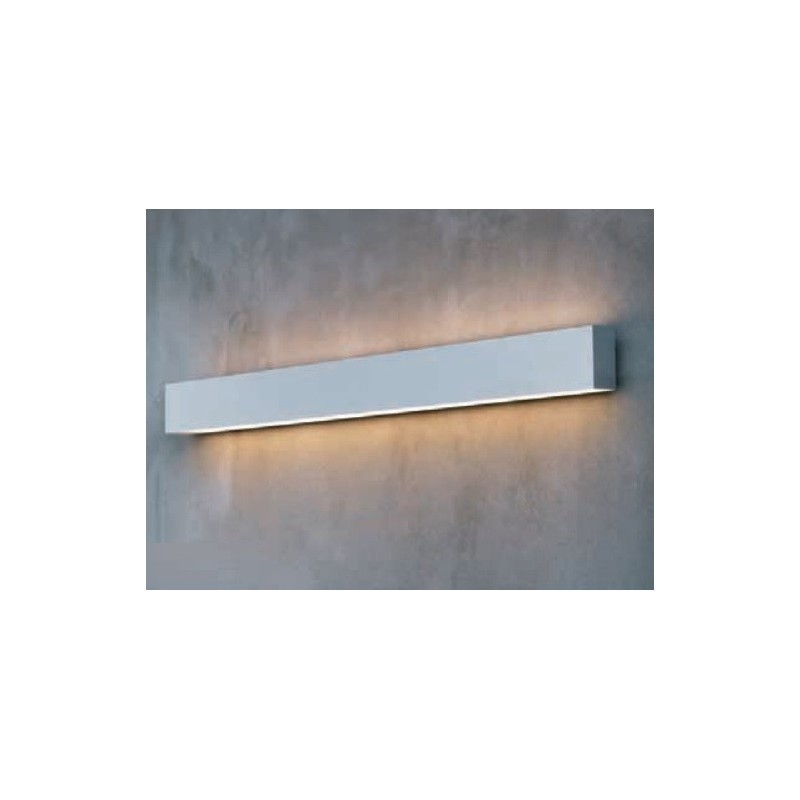Applique murale LED 37W argentée avec éclairage direct-indirect 3000K