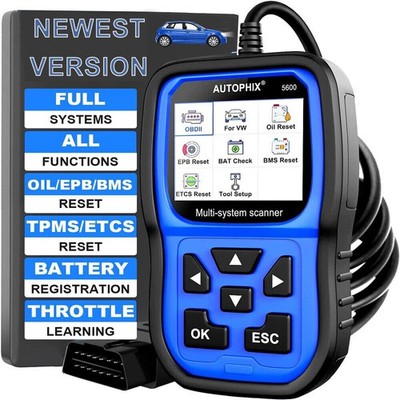 Vollsystem OBD2-Scanner   Diagnose für EPB ABS Öl TPS Fahrzeug-Fehlercodeleser