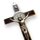Wooden 7.5" St. Benedict Cross Crucifix -Exorcism cross -Blessed -San Benito