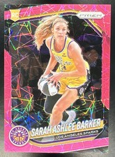 2025 Panini WNBA Prizm Sarah Ashlee Barker #31 Pink Velocity 49/79 RC Sparks