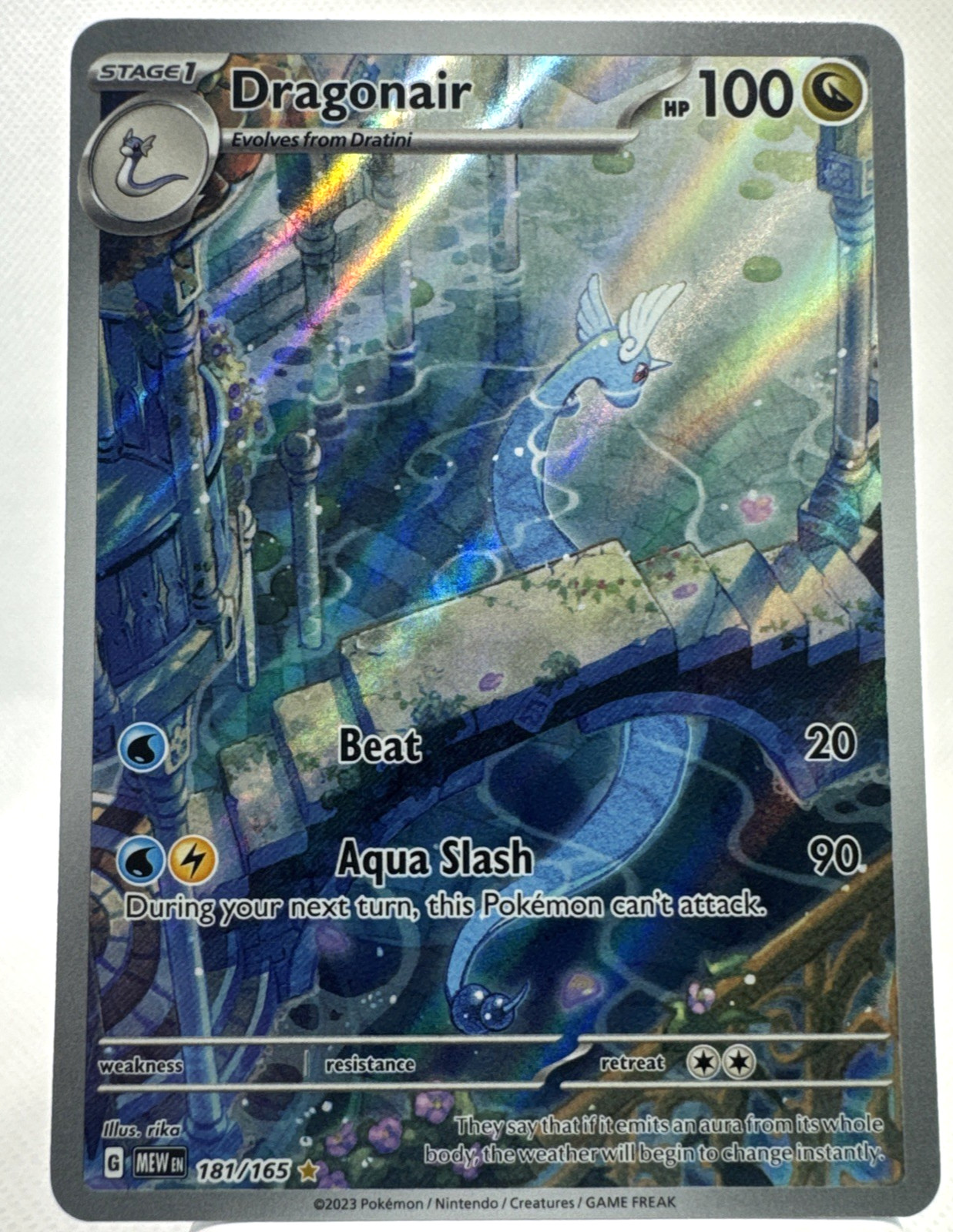 Dragonair 181/165 NM Holo Illustration Rare Sv: Scarlet Pokemon 151 Pokemon TCG