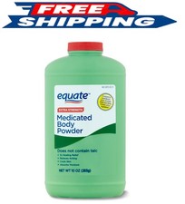Equate Extra Strength Medicated Body Powder, Eucalyptus Scent, 10 oz, Compare to