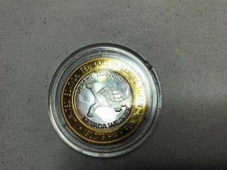 Desert Tortoise $10 Limited Edition gaming token .999 fine silver