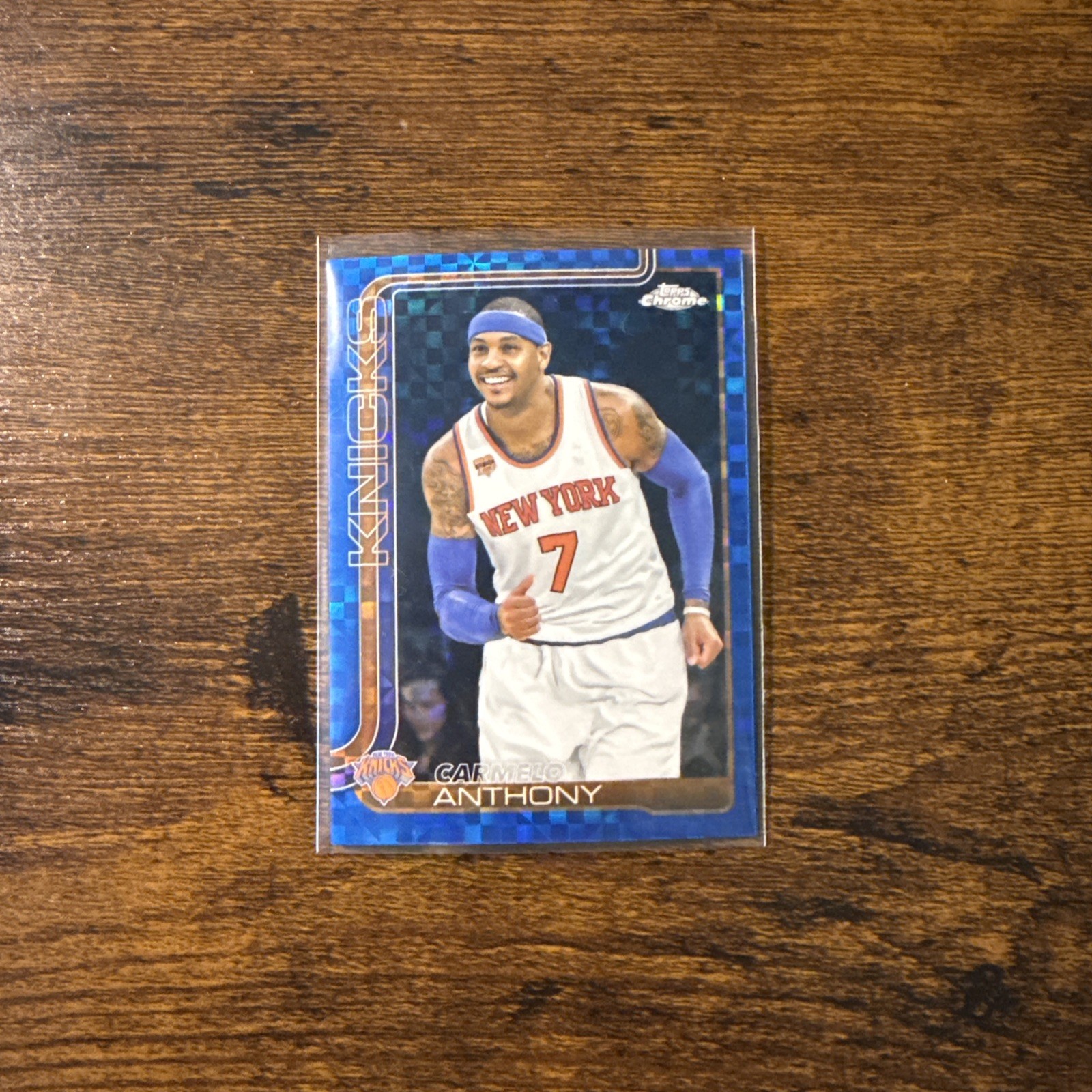 2025-26 Topps Chrome - Carmelo Anthony #248 Blue X-Fractor