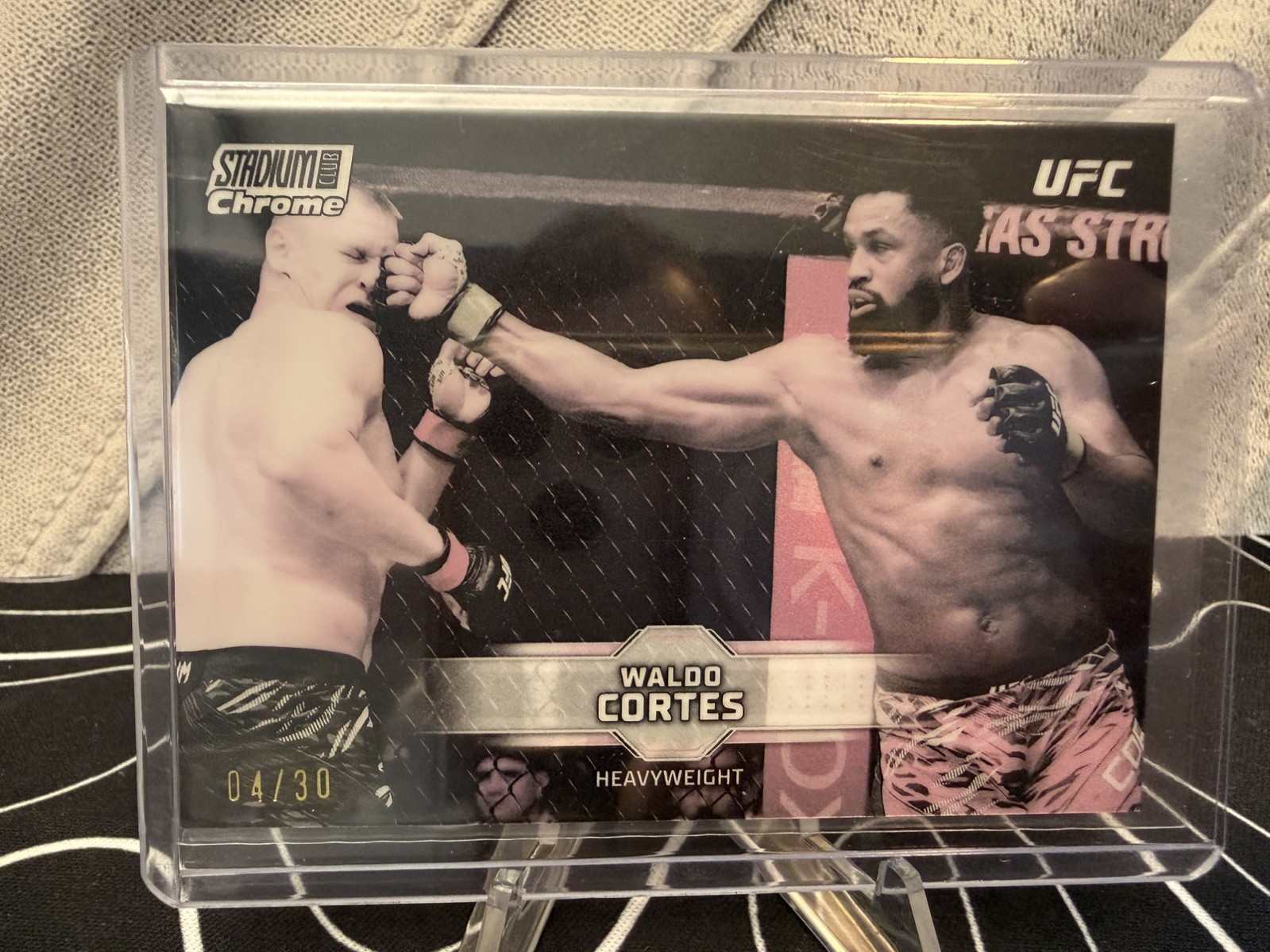 2026 Topps Stadium Club UFC Waldo Cortes Pearl White #/30 SSP Chrome #CB-39