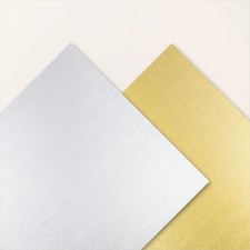 Stampin' UP BRUSHED SILVER AND GOLD SPECIALTY PAPER 12 x 12 6 Sheets 