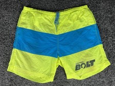 Vintage Lightning Bolt 80  s Board Shorts Surf Swim Trunks Lined Mens Size Large