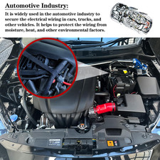 6 Rolls Wire Harness Tape 3/4-Inch X 50ft,Self-Adhesive Fabric Tape for Autom...