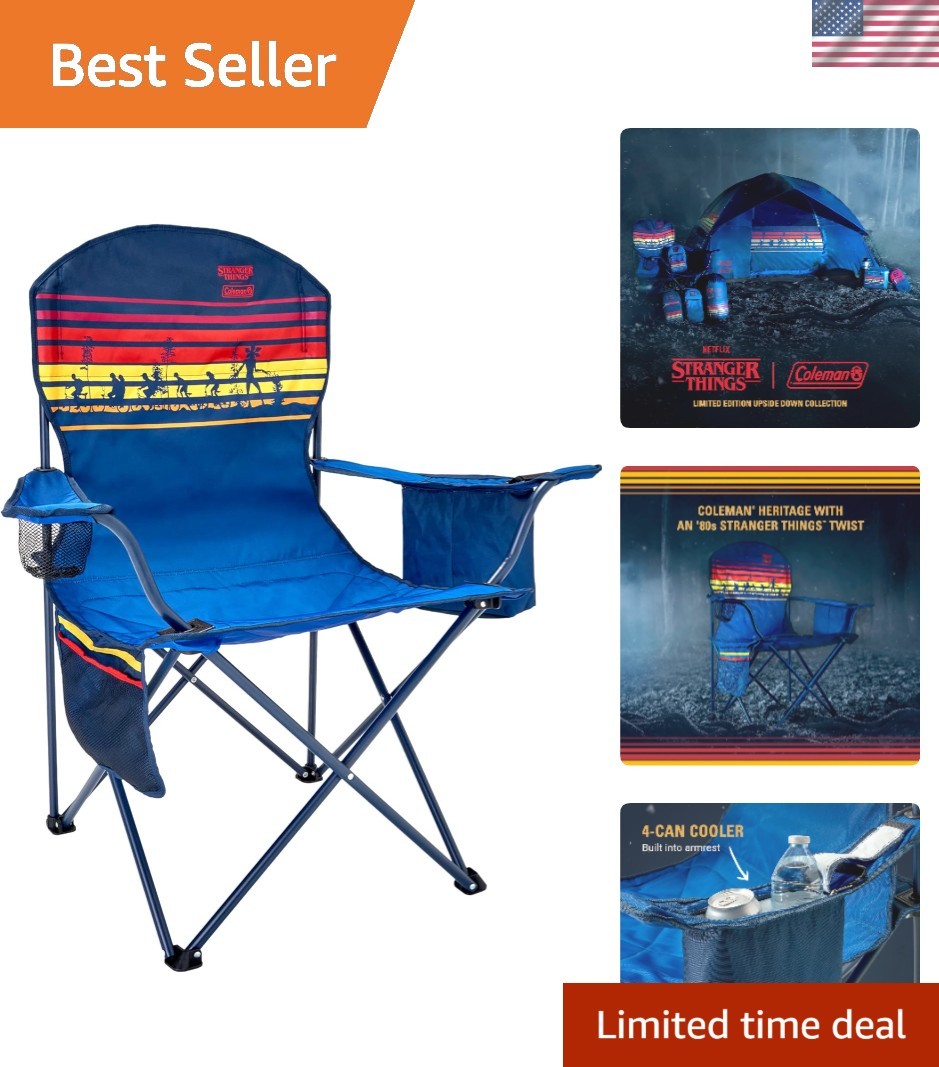 Limited Edition Stranger Things Quad Chair with Cooler & Pocket