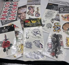 Spirit Halloween Temporary Tattoo Lot Sleeves, Enchanted, DC Suicide Squad