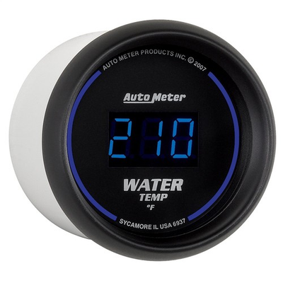 #ad Auto Meter 6937 2 1 16 inch Cobalt Digital Water Temperature Gauge Dial w Blue $120.99