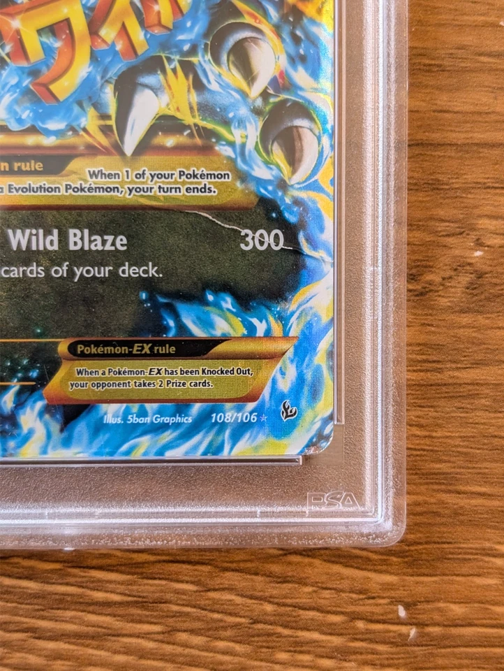 2014 Pokemon XY Flashfire PSA 1 Mega M Charizard EX Holo #108 Secret Ultra Rare - Image 3 of 3