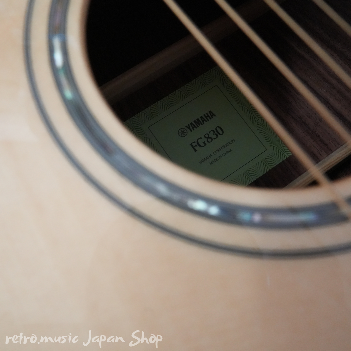 Yamaha FG830 Acoustic Guitar Rosewood Back & Sides Solid Spruce