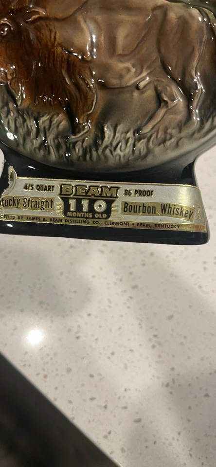 1967 Jim Beam Cheyenne Wyoming Centennial Whiskey Decanter EMPTY - Image 2 of 3