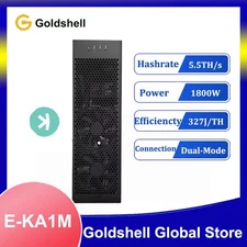 New Goldshell E-KA1M 5.5TH/s 1800W Kaspa Silent KAS Home Miner with PSU