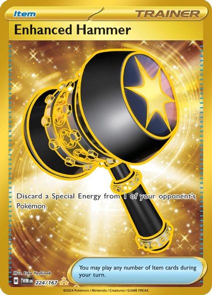 Enhanced Hammer - 224/167 - Pokemon Twilight Masquerade Secret Rare NM