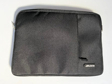 MOSISO Black Laptop Case Sleeve 14" x 10" Computer Sleeve Bag w Side Pouch