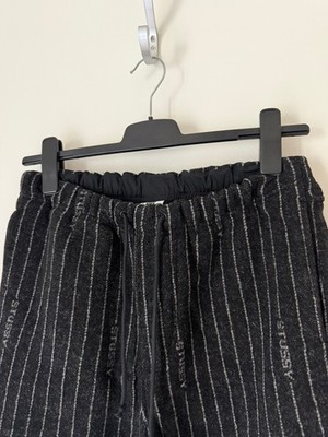 Stussy x Nike Striped Wool Pants - Size Small - Black - NEW | eBay