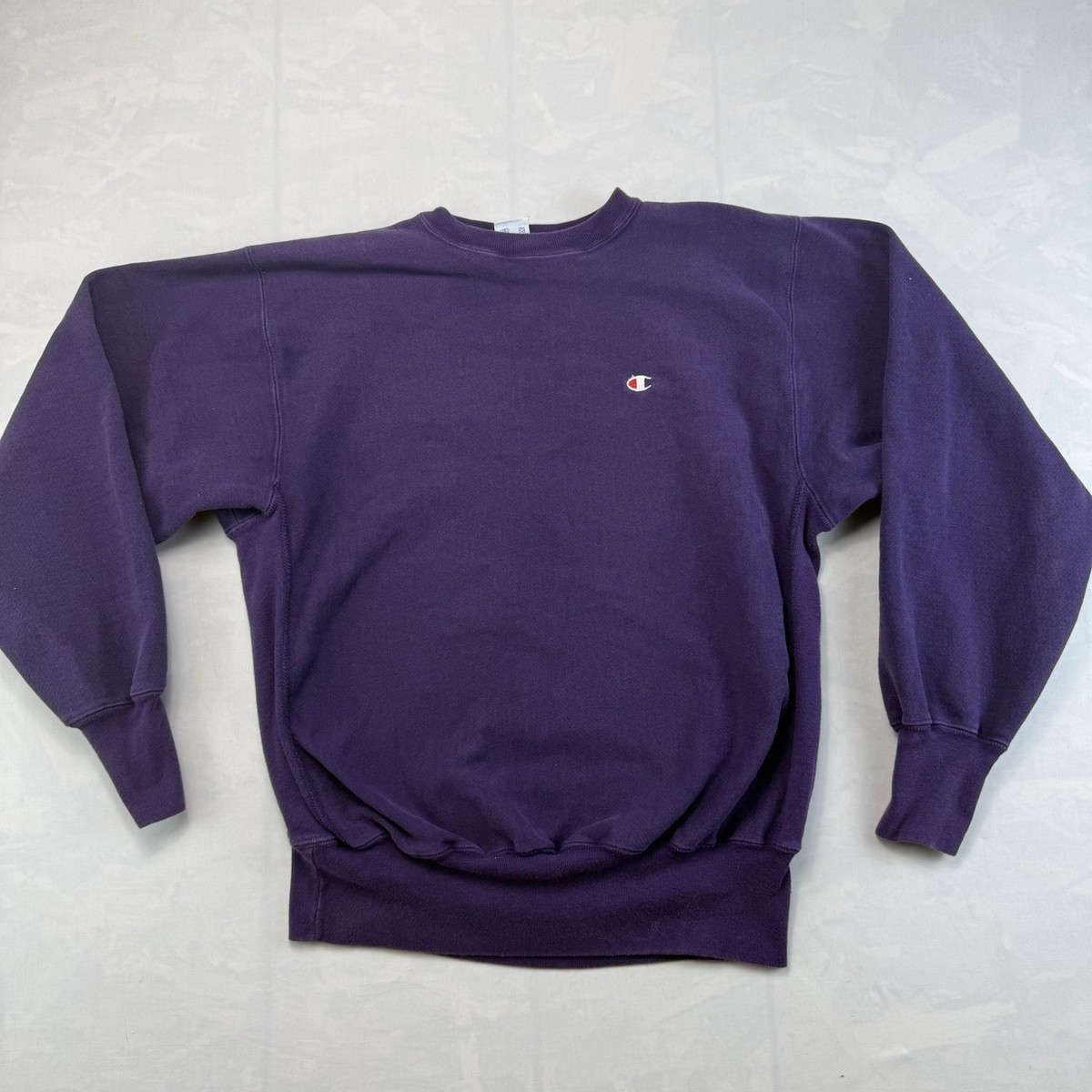 Vintage 90s Champion Sweatshirt Men's XL Purple Reverse Weave