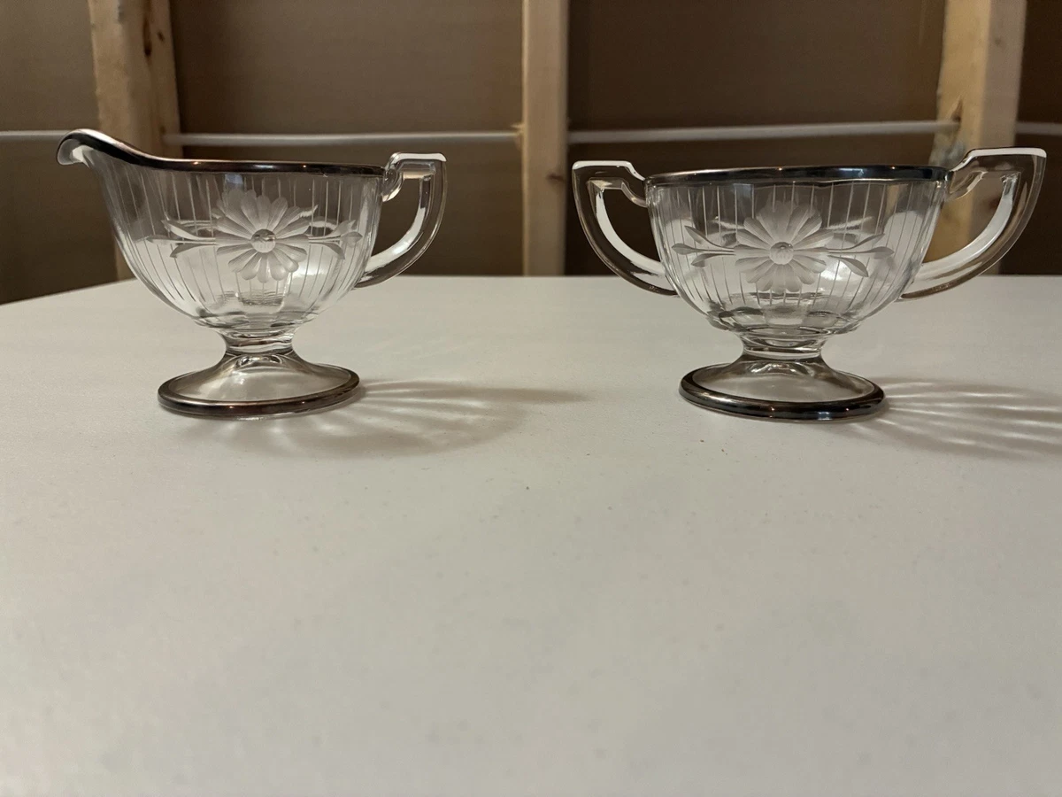 Glass Creamer and Sugar Sets for sale - eBay