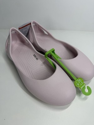 Crocs Kadee DAMEN-BALLERINAS ROSA SLIPPER GRÖSSE UK 7 NEU MIT ETIKETT