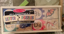 Melissa  Doug Self Correcting Alphabet Letter Puzzles