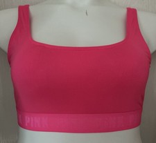   Victoria's Secret PINK ULTIMATE Logo Unlined Sports Bra-Size M  
