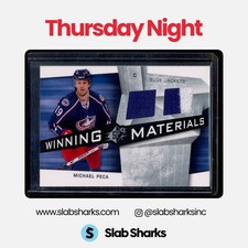 2008 UPPER DECK SPX #WM-MP MICHAEL PECA WINNING MATERIALS DUAL JERSEY