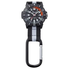 Klefer Men's Pocket Watch, Carabiner Watch, Analog, Waterproof, Nylon NEW