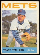 1964 TOPPS TRACY STALLARD NEW YORK METS #176 VG/EX - WRINKLE