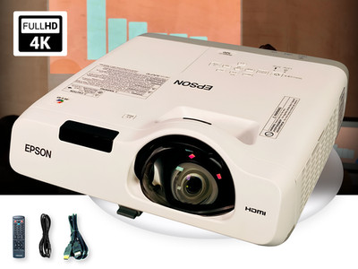 Short-Throw 3LCD Projector for Classrooms & Office 2700 ANSI Moderator Function