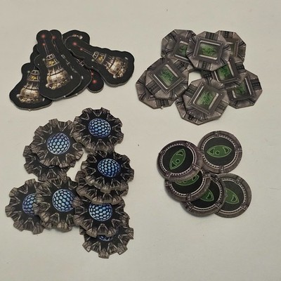 Star Wars X-Wing Miniaturen Spiel Token Schilde Satellite Focus Mission Tracking