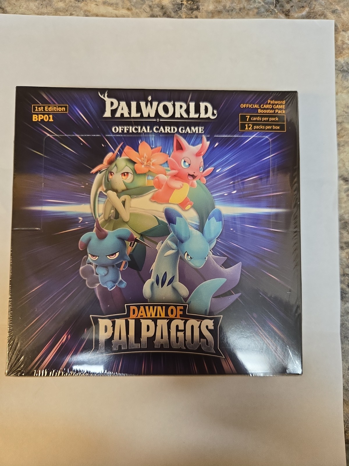 New Sealed Palworld TCG Dawn of Palpagos English Booster Box IN HAND 1st Edition
