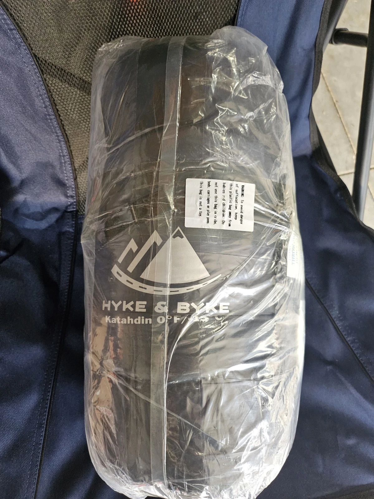 Hyke & Byke Katahdin 0° F Sleeping Bag 35.5 x 90.5" Long Light Weight NEW