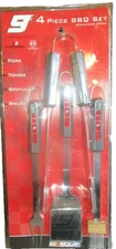 KASEY KAHNE # 9 STAINLESS STEEL FOUR PIECE BBQ TOOL SET ! FAST SHIPPING !