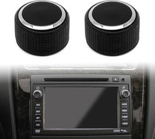 2 Pcs Rear Radio Audio Volume Control Knob Dial Tuner Compatible with 07-13 Chev