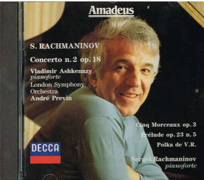 Rachmaninow: Konzert Nr. 2, 5 Stücke Op.3, Präludium / Ashkenazy, Previn, Rac CD
