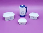 Vintage 1960s Barbie CORNINGWARE - 3 Size Casserole Set with Lids and Coffee Pot